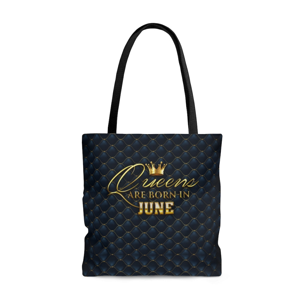 'Queens are Born in June' Tote Bag- Medium