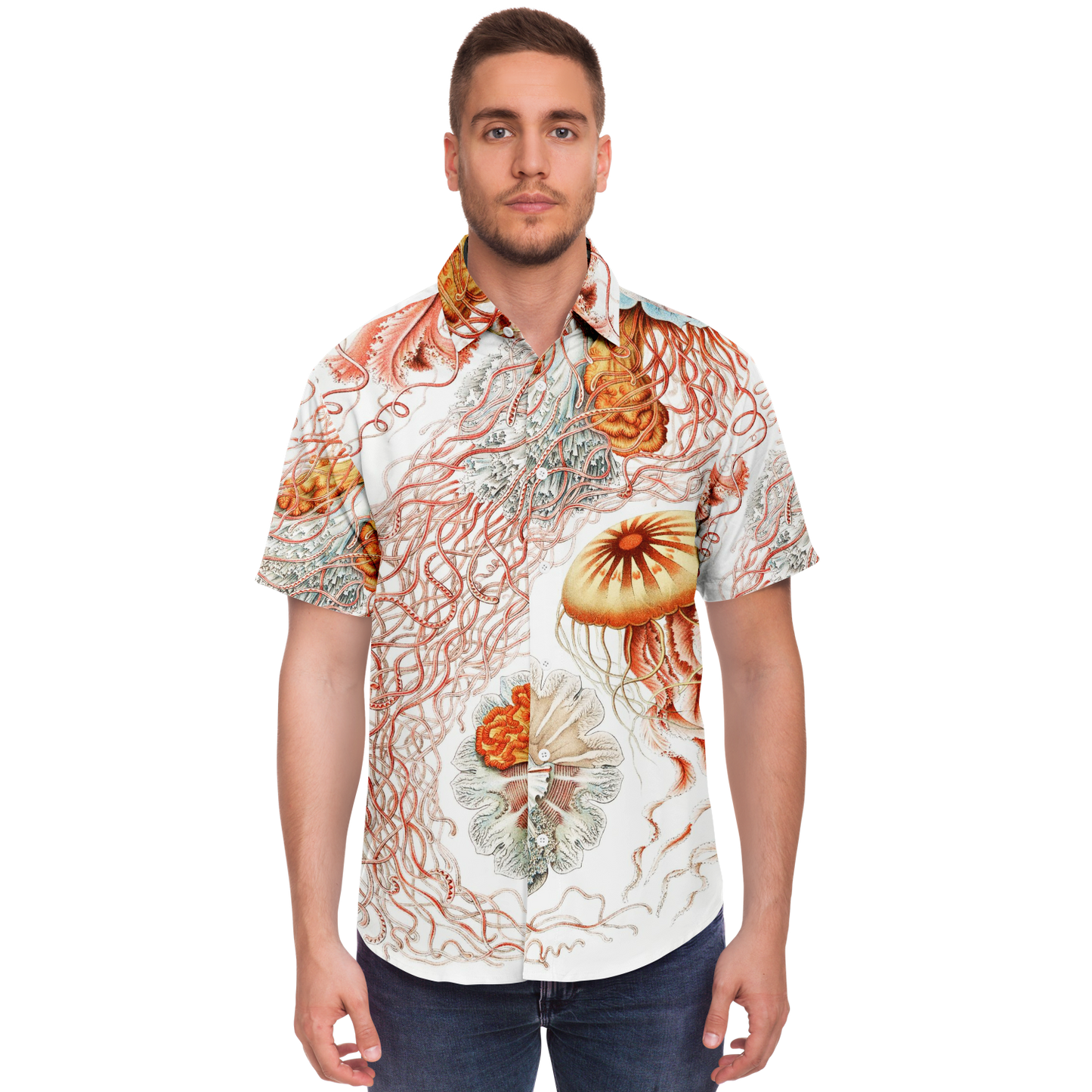 Men's Jellyfish Button-Down Shirt