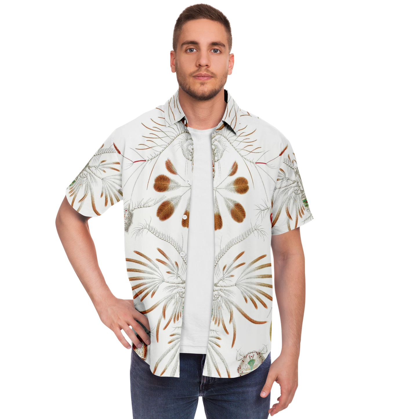 Men's Zoo Plankton Botanical Button-Down Shirt