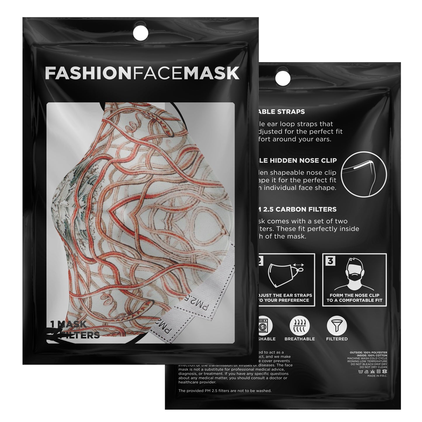 Jellyfish Botanical #2 Face Masks