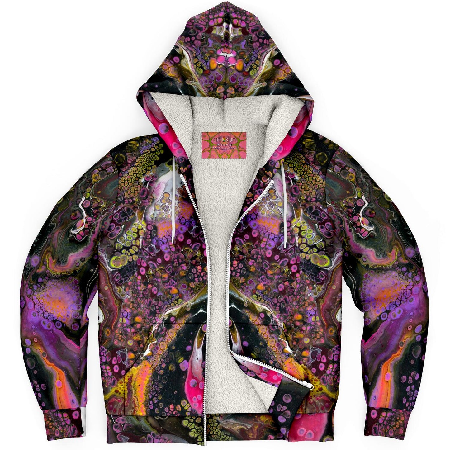 Violet River TAURUS Fleece-Lined Zip Hoodie