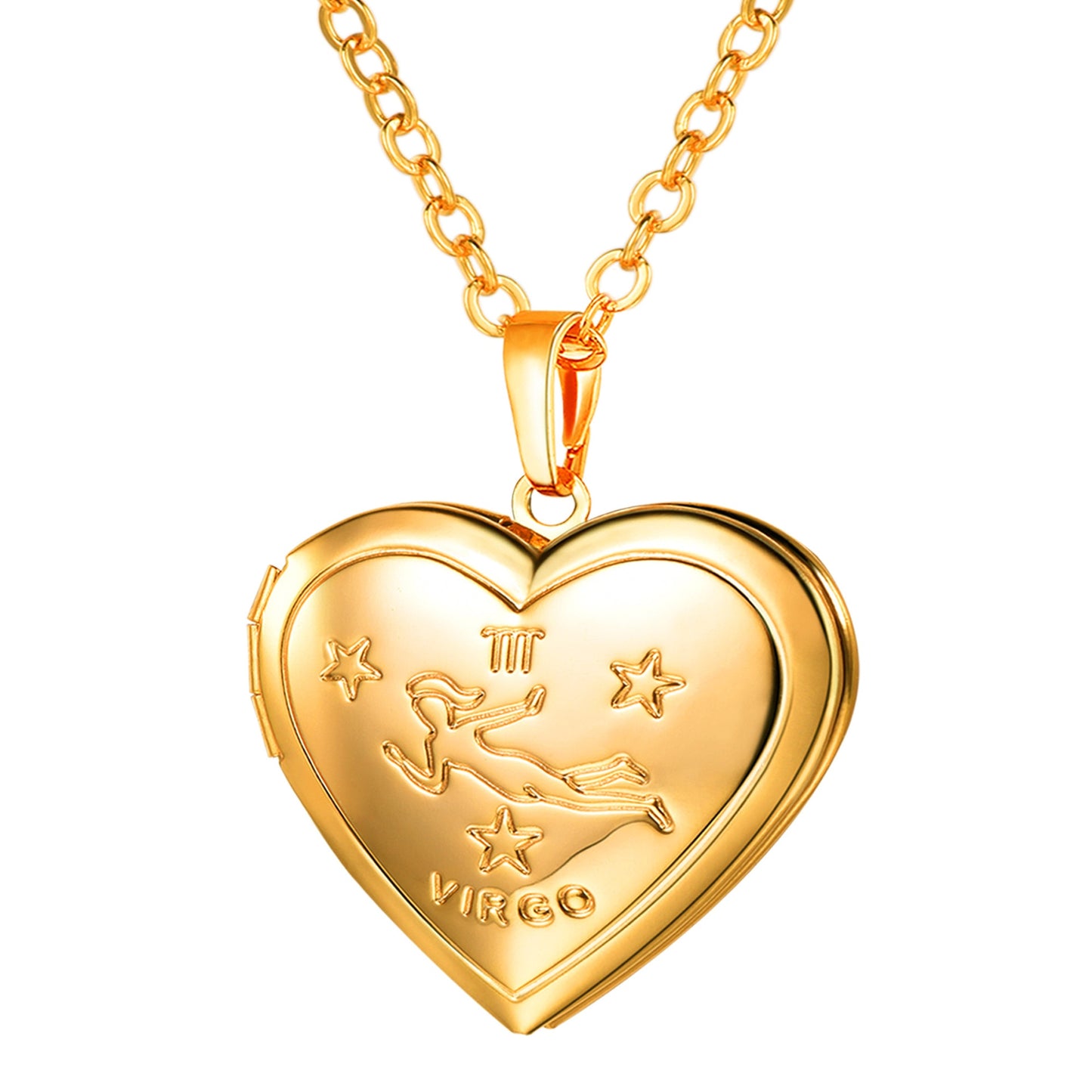 Zodiac Memory Heart Locket