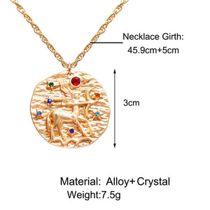 Zodiac Crystal Constellation Necklace