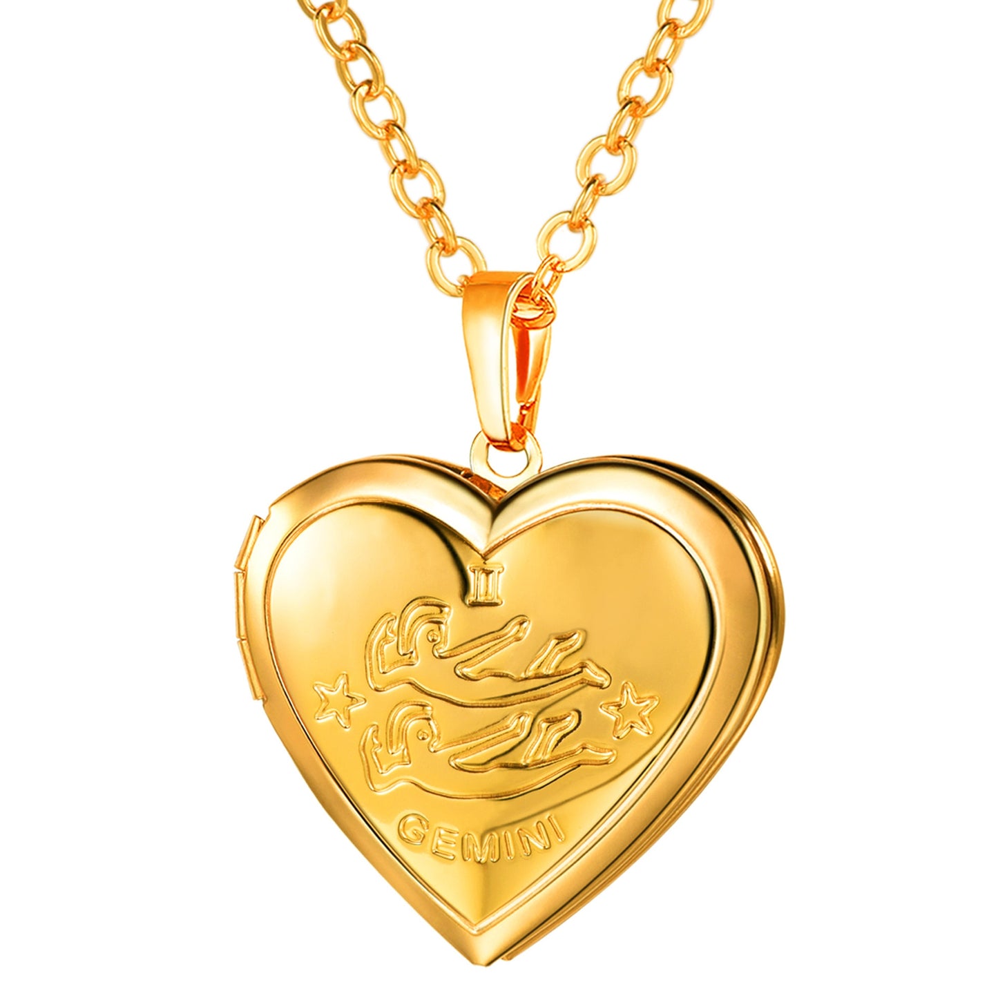 Zodiac Memory Heart Locket