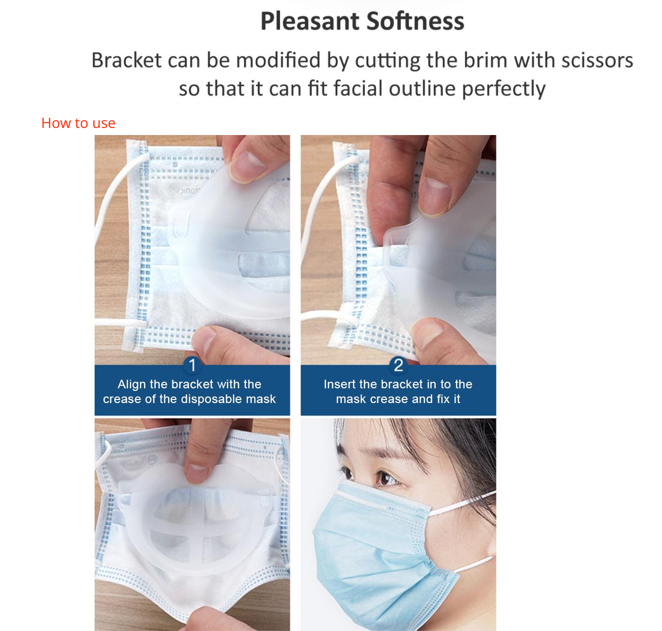 3D Bracket for Comfortable Mask Wearing 3pcs