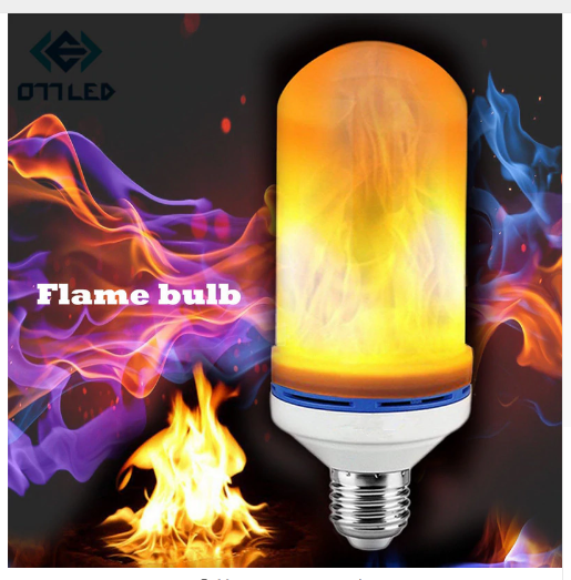 LED Flame Effect Fire Light Bulb - 3 Modes with Upside Down Effect Flickering Fireplace Vintage Decorative Lamp
