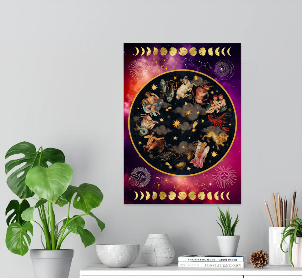 Heavenly Zodiac Tapestry