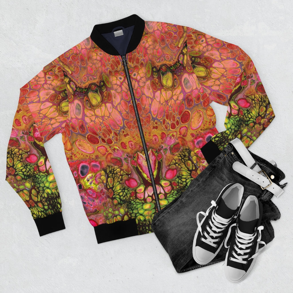 Wild Pomegranate PEACE Bomber Jacket