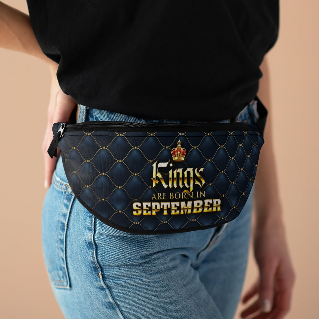 Kings are Born in September Fanny Pack