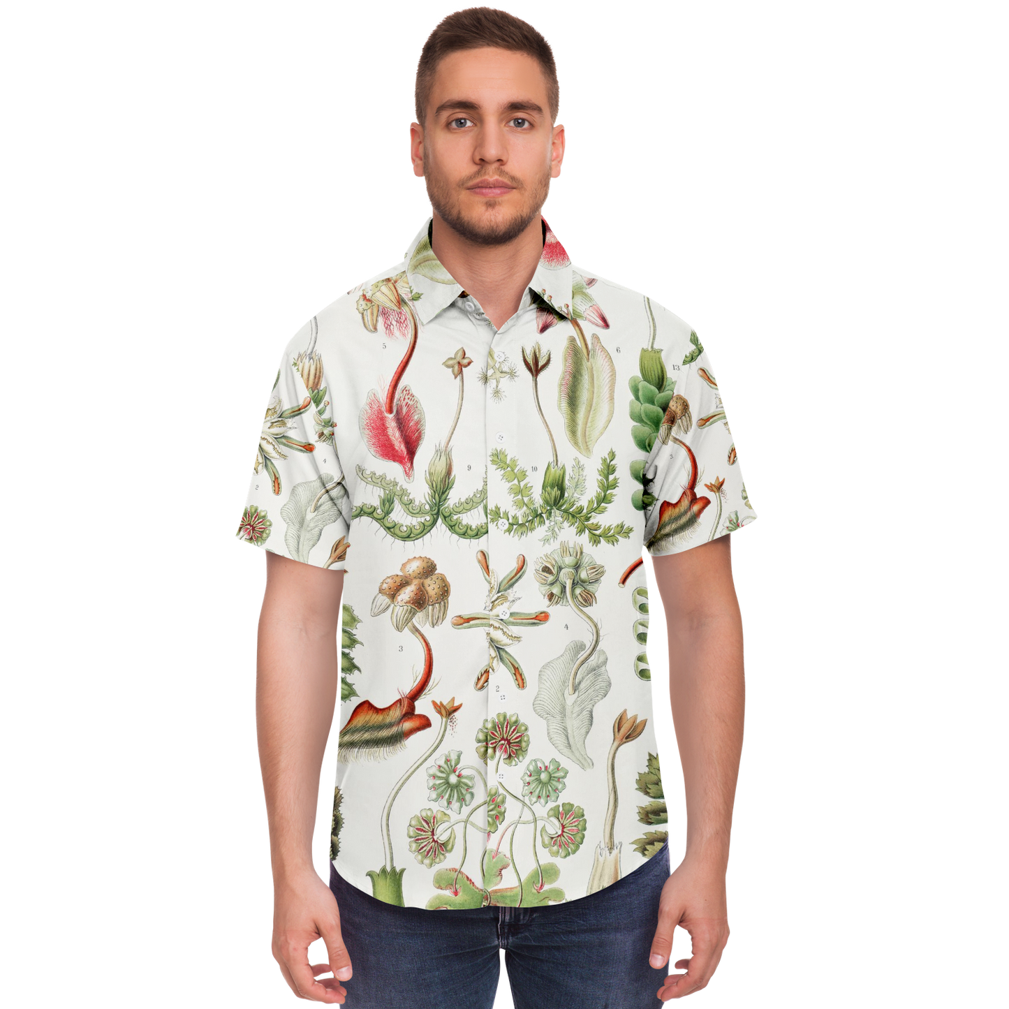 Men's Herbaceous Botanical Button Down Shirt