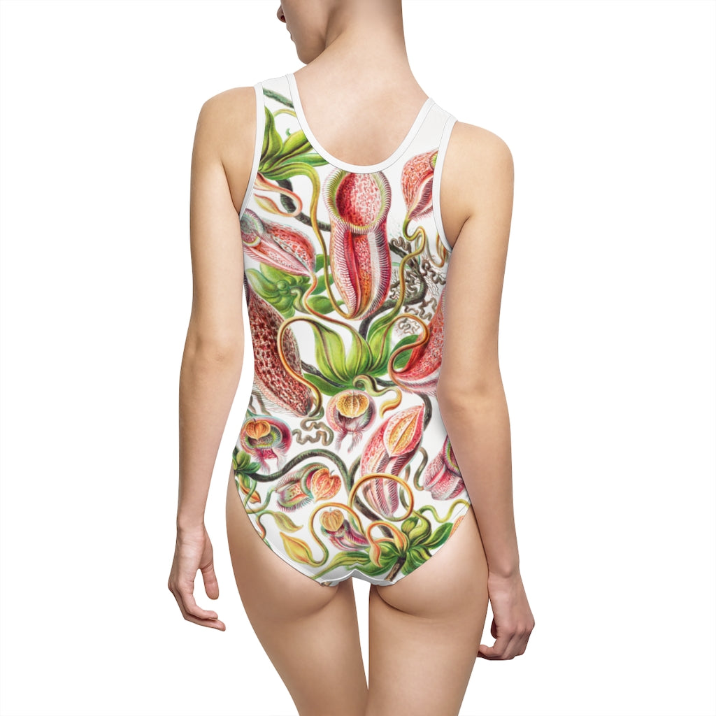 Pitcher Plant Botanical One-Piece Swimsuit