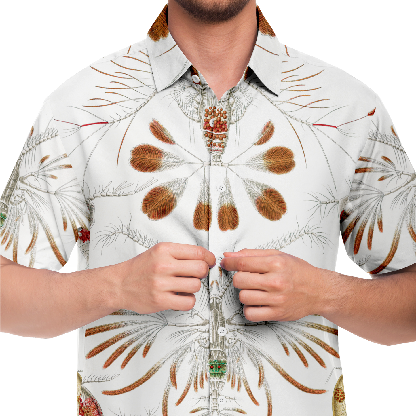 Men's Zoo Plankton Botanical Button-Down Shirt