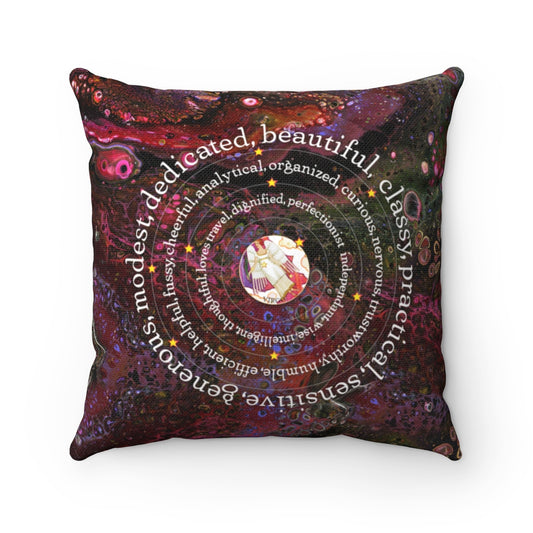 Around Virgo Spun Polyester Square Pillow