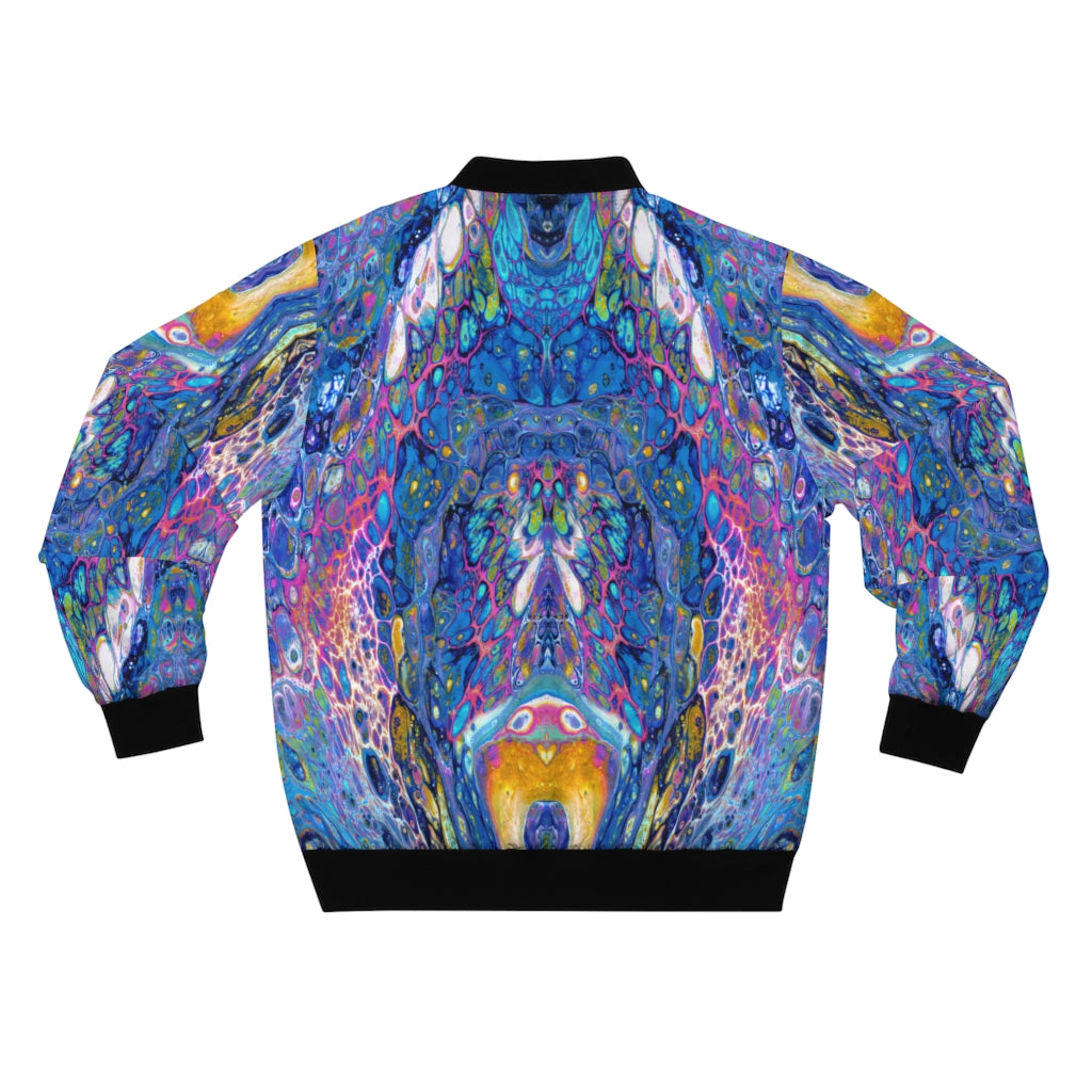 Blue Druse Unisex Bomber Jacket