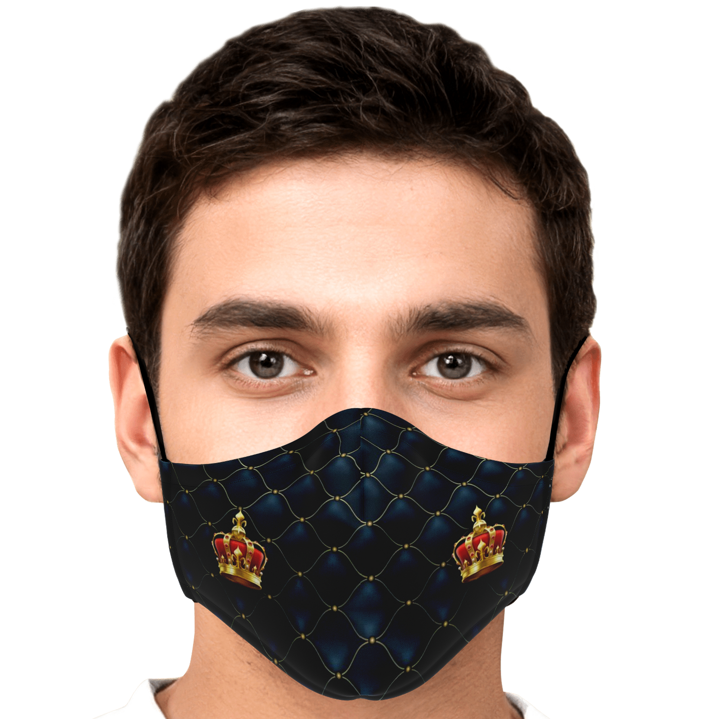 Royal Blue Quilted Face Mask