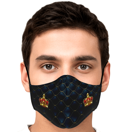 Royal Blue Quilted Face Mask