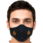 Royal Blue Quilted Face Mask