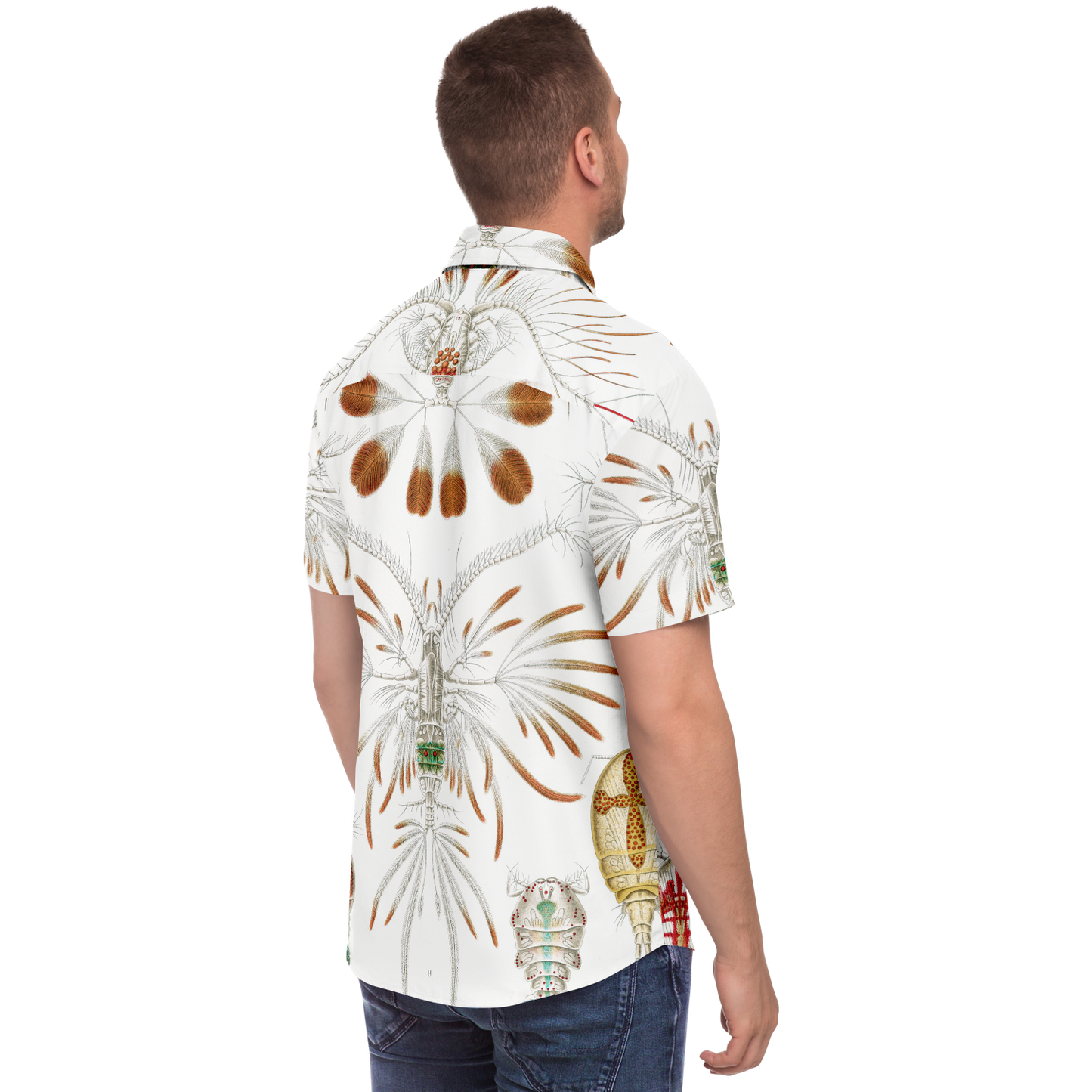 Men's Zoo Plankton Botanical Button-Down Shirt