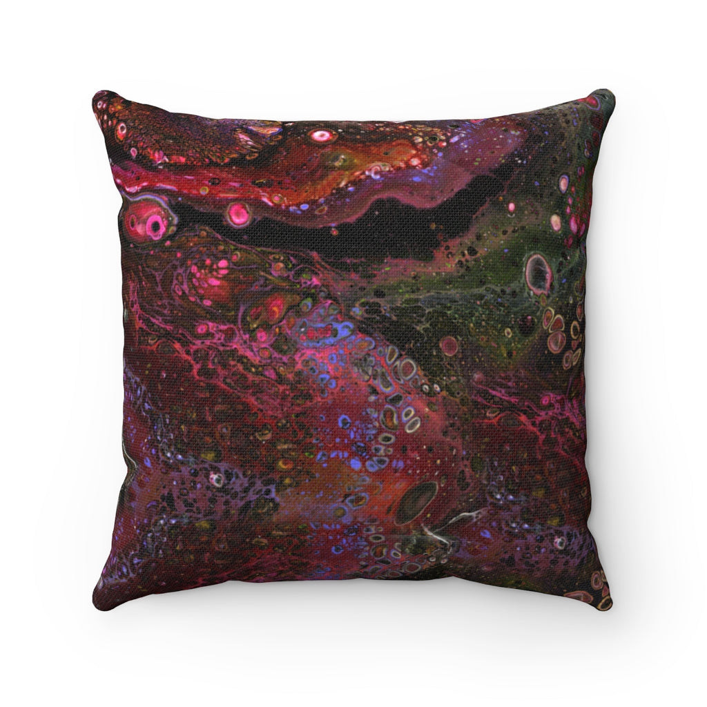 Around Cancer Spun Polyester Square Pillow