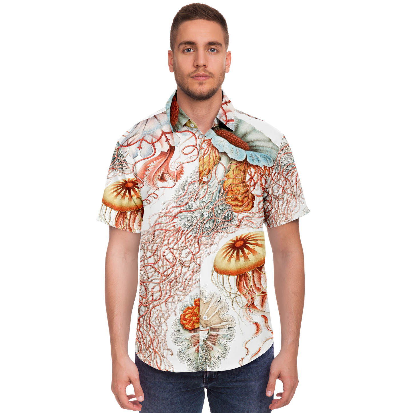 Men's Jellyfish Button-Down Shirt