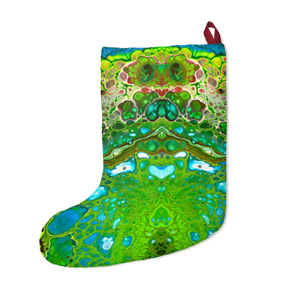 Green Dreamin'  Christmas Stocking