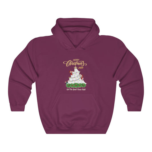 Funny Christmas Hoodie, "Good Times Roll" Unisex Heavy Blend™ Hooded Sweatshirt