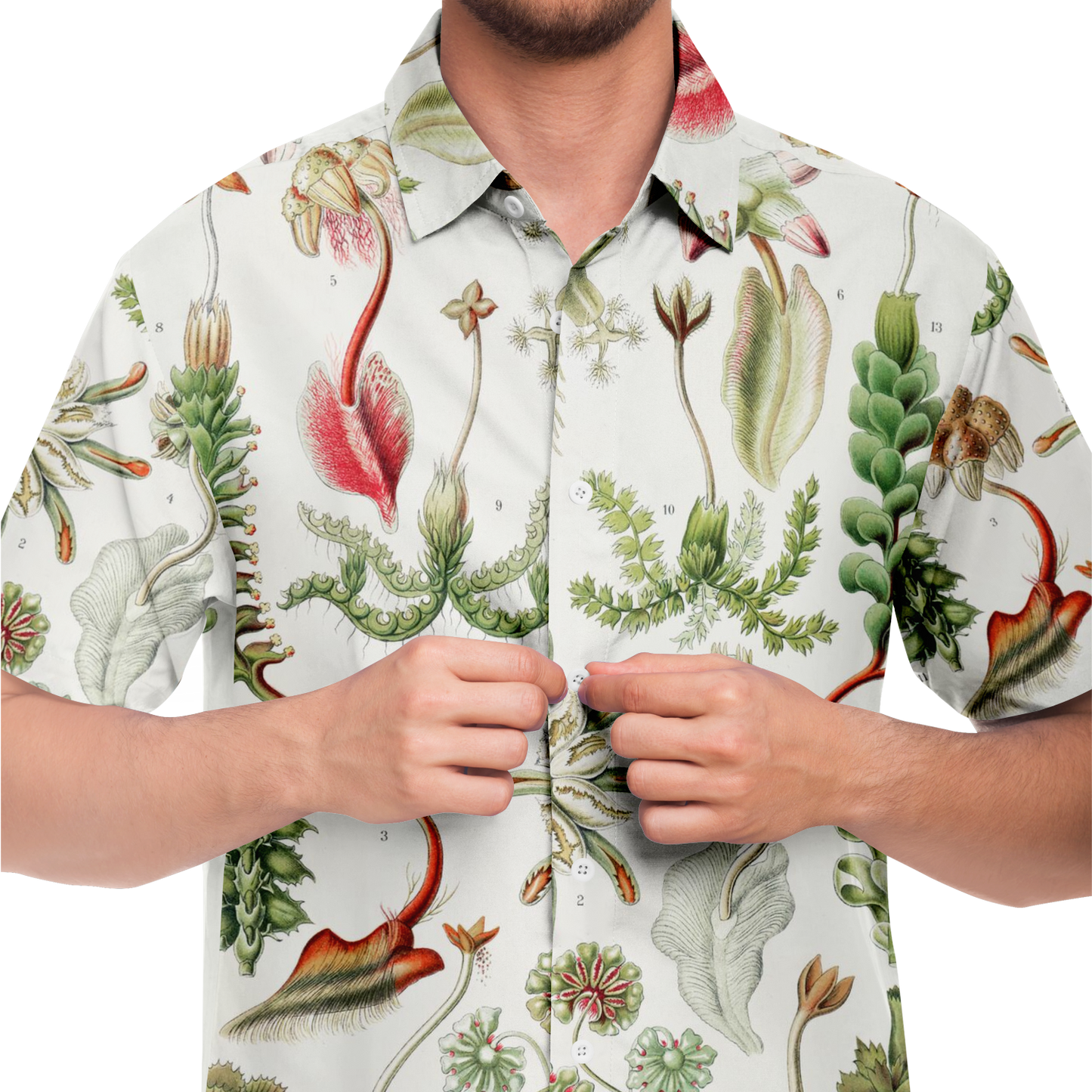 Men's Herbaceous Botanical Button Down Shirt