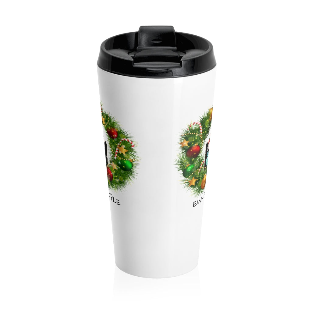 "EW- PEOPLE" Covid Cat Christmas 2020 Stainless Steel Travel Mug