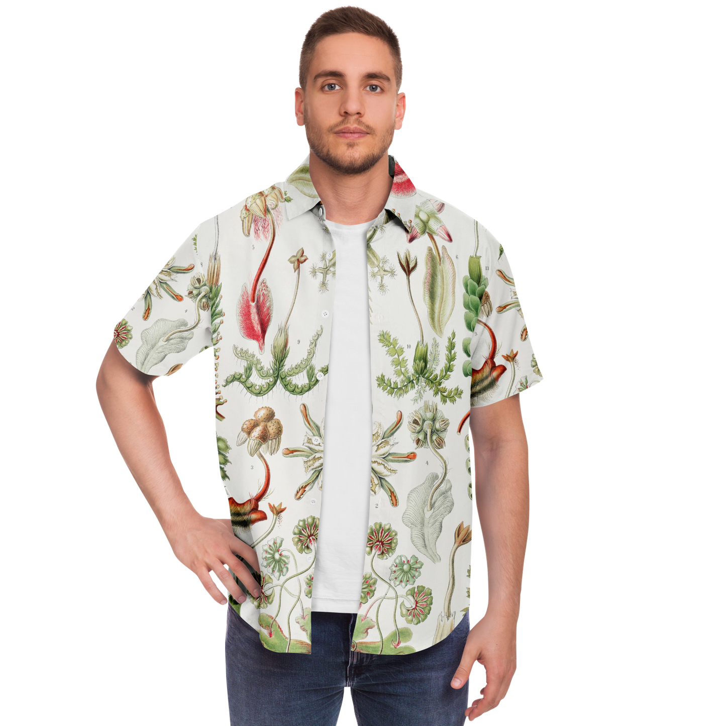 Men's Herbaceous Botanical Button Down Shirt