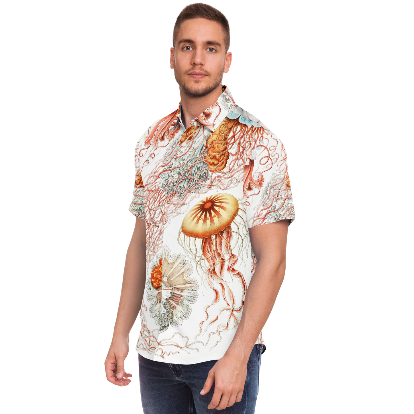 Men's Jellyfish Button-Down Shirt