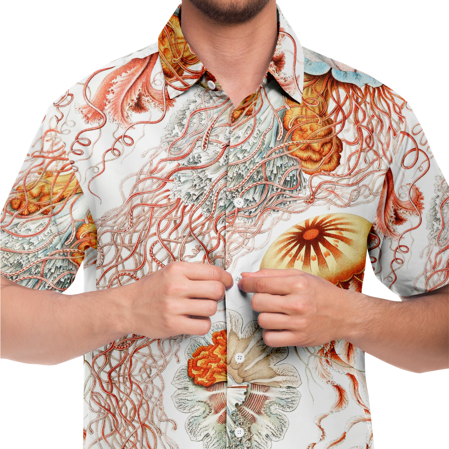 Men's Jellyfish Button-Down Shirt