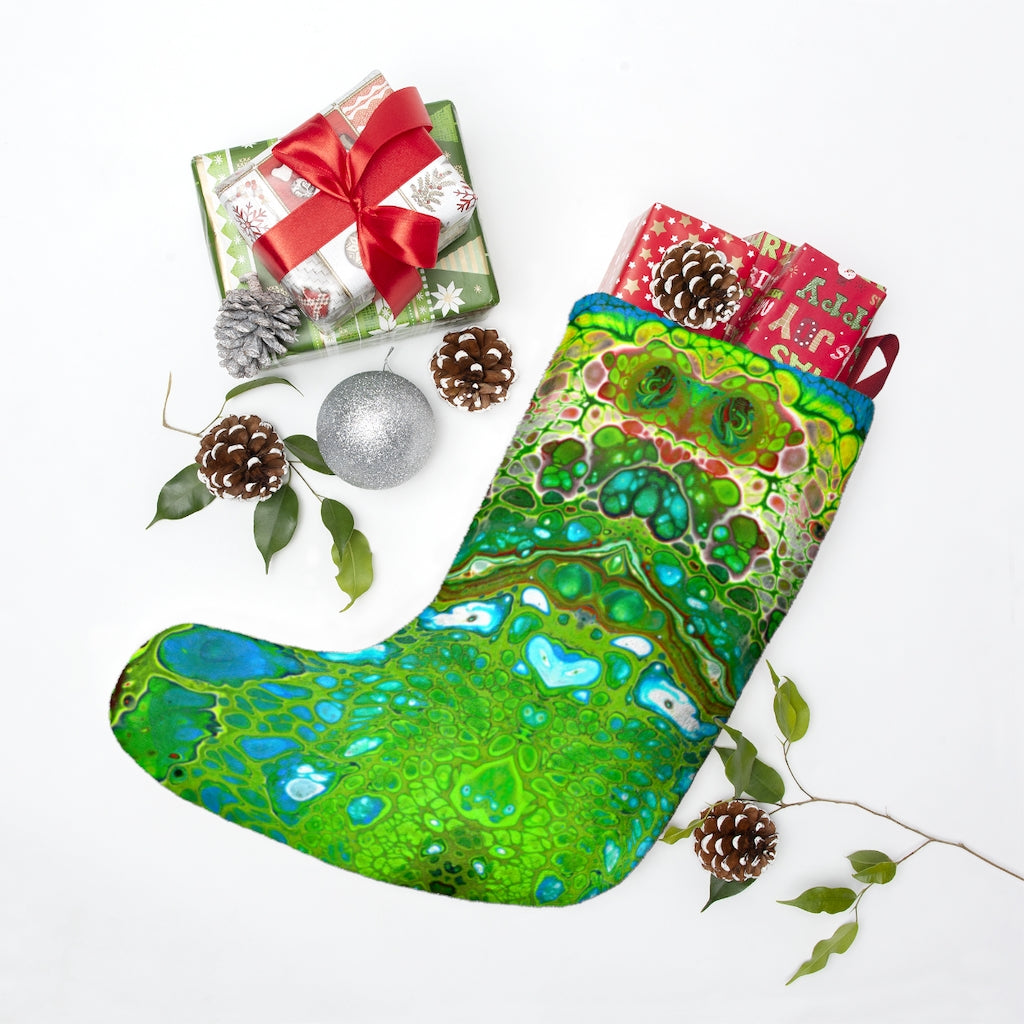 Green Dreamin'  Christmas Stocking