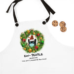Funny Christmas Covid Cat Holiday Apron "Nevermind.."