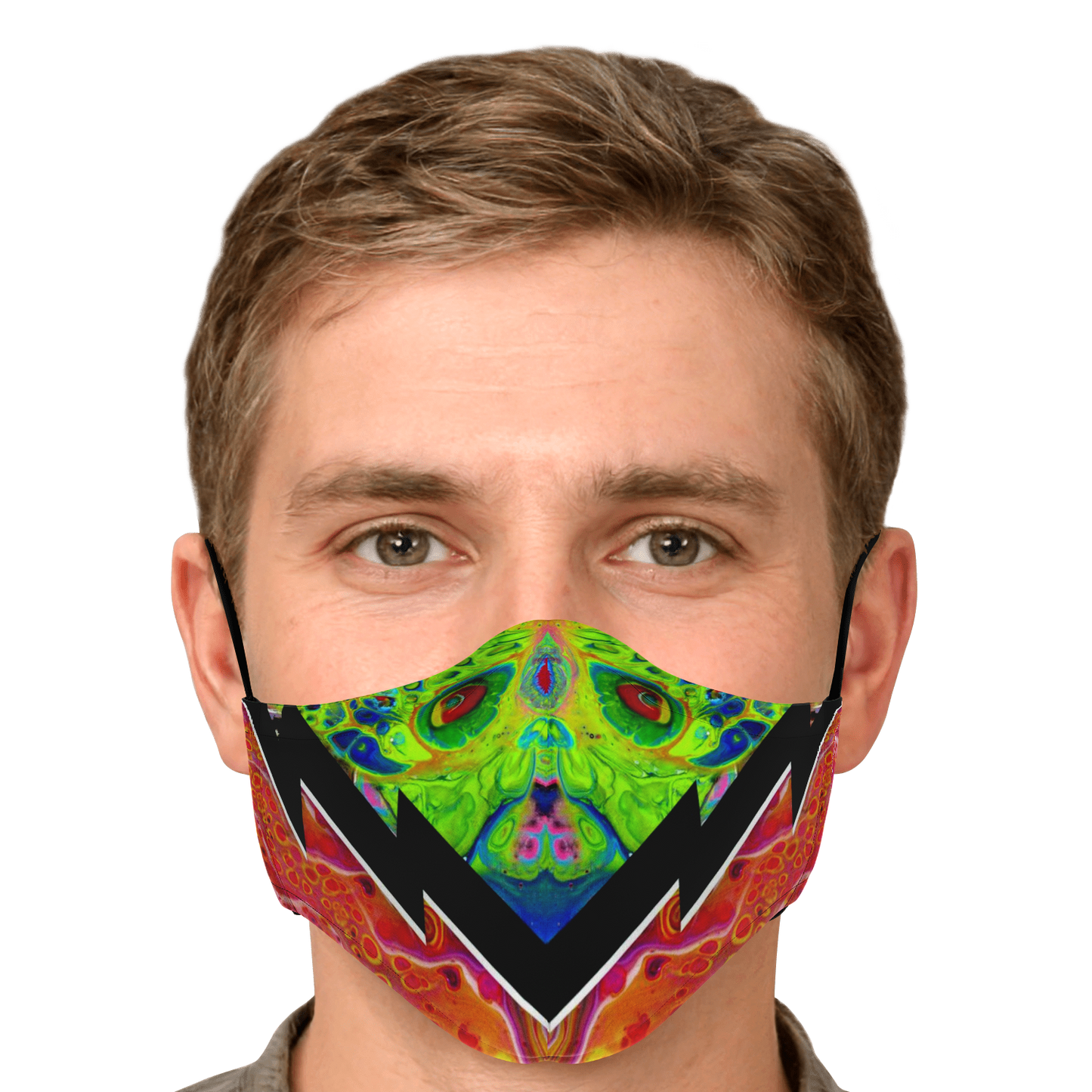 Cosmic Garden Bolt Face Masks