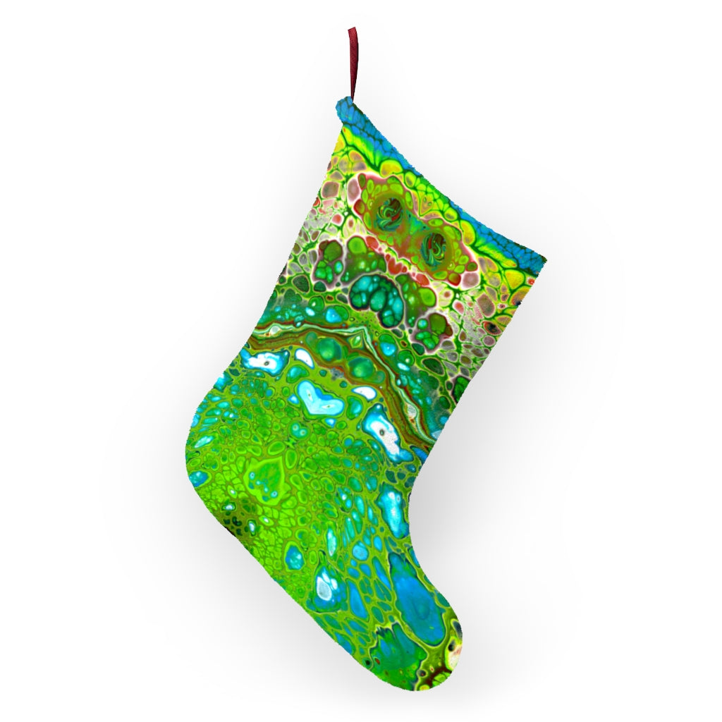 Green Dreamin'  Christmas Stocking