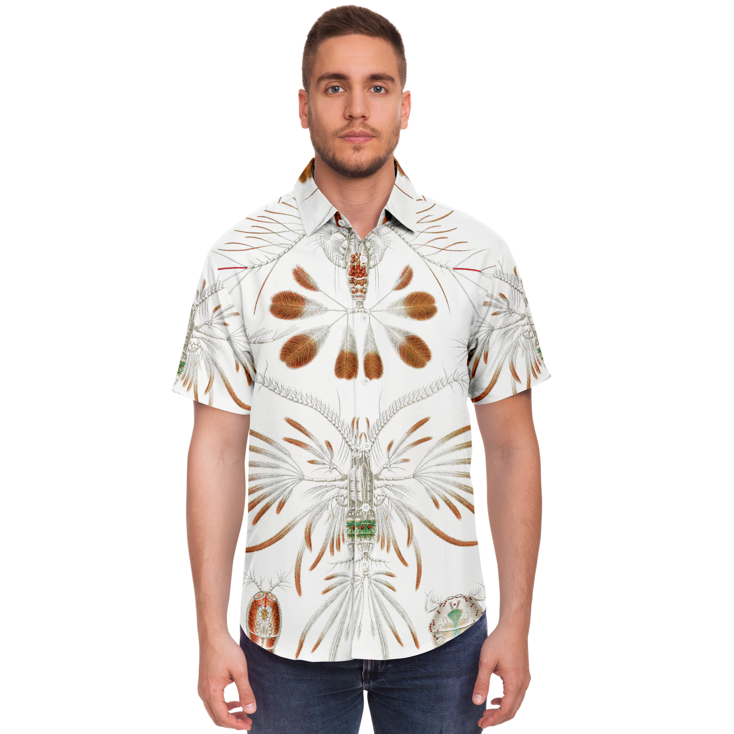 Men's Zoo Plankton Botanical Button-Down Shirt