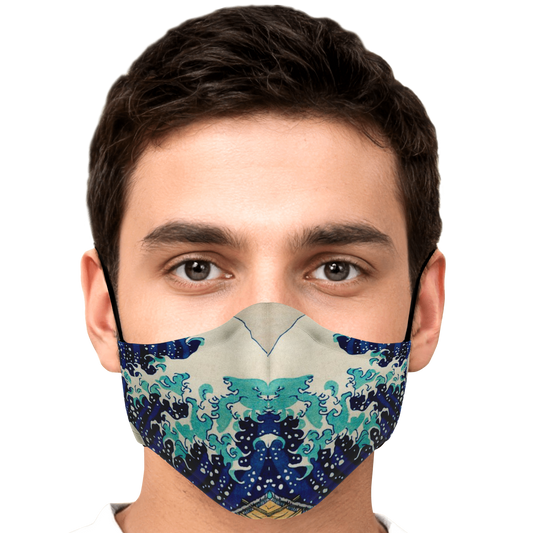 Great Wave #3 Face Masks