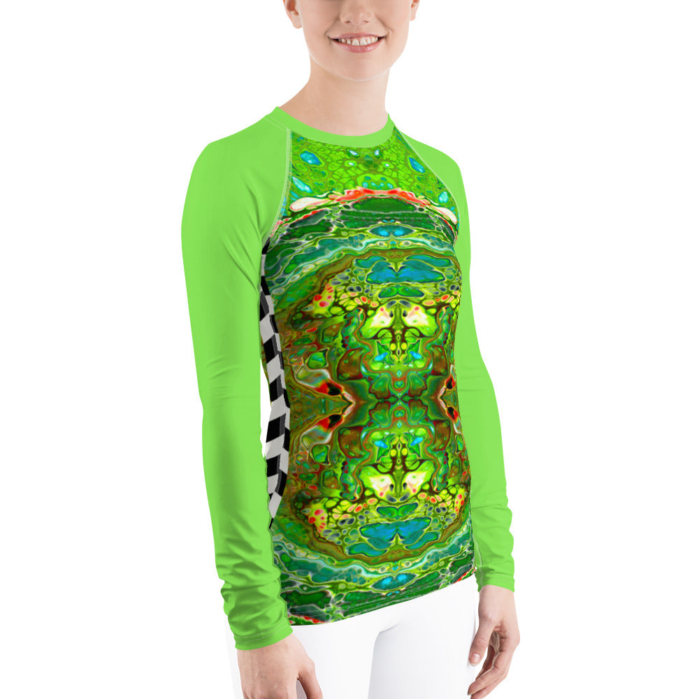 Seafoam Psychout Women's Rash Guard