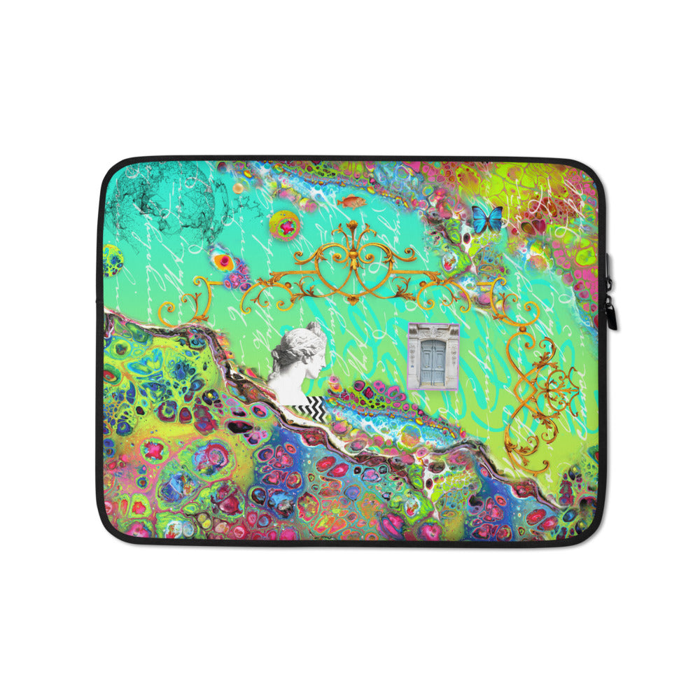 Wild Blue Chinoise Laptop Sleeve