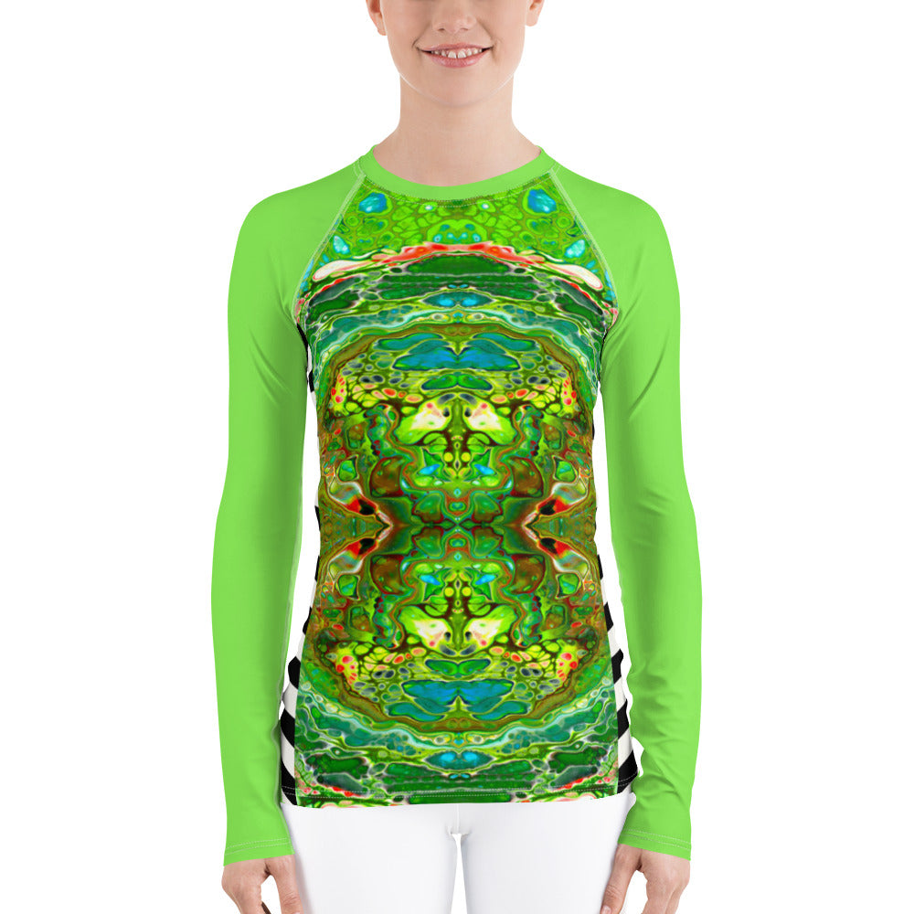 Seafoam Psychout Women's Rash Guard