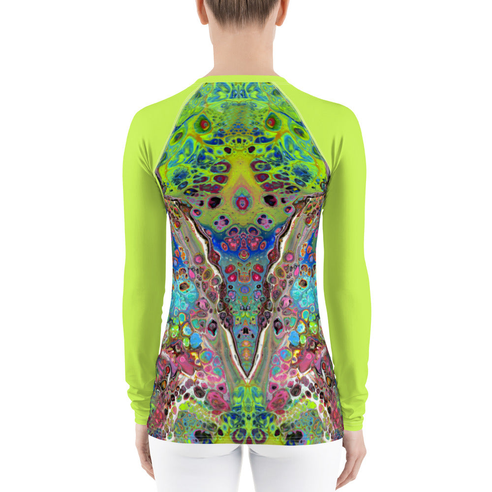 Neon Greensleeves Womens  Rash Guard