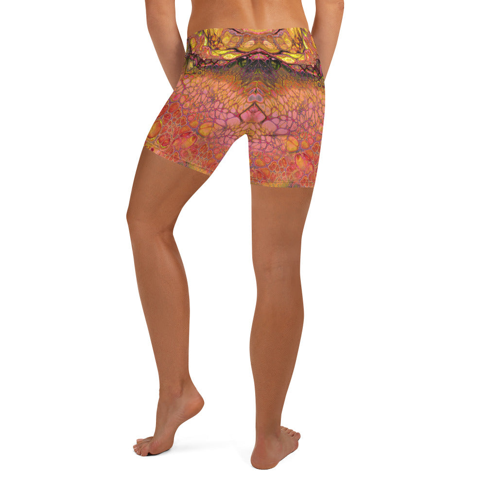 Wild Pomegranate Women's Yoga Shorts