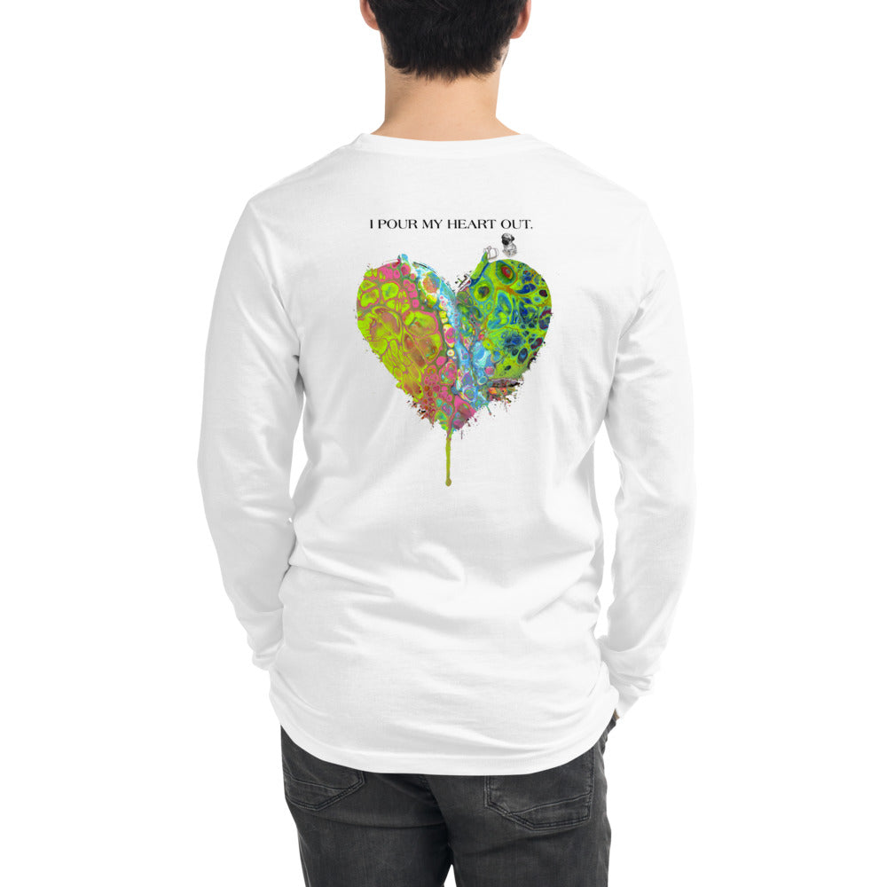 Pug Pour Your Heart Out Unisex Long Sleeve Tee