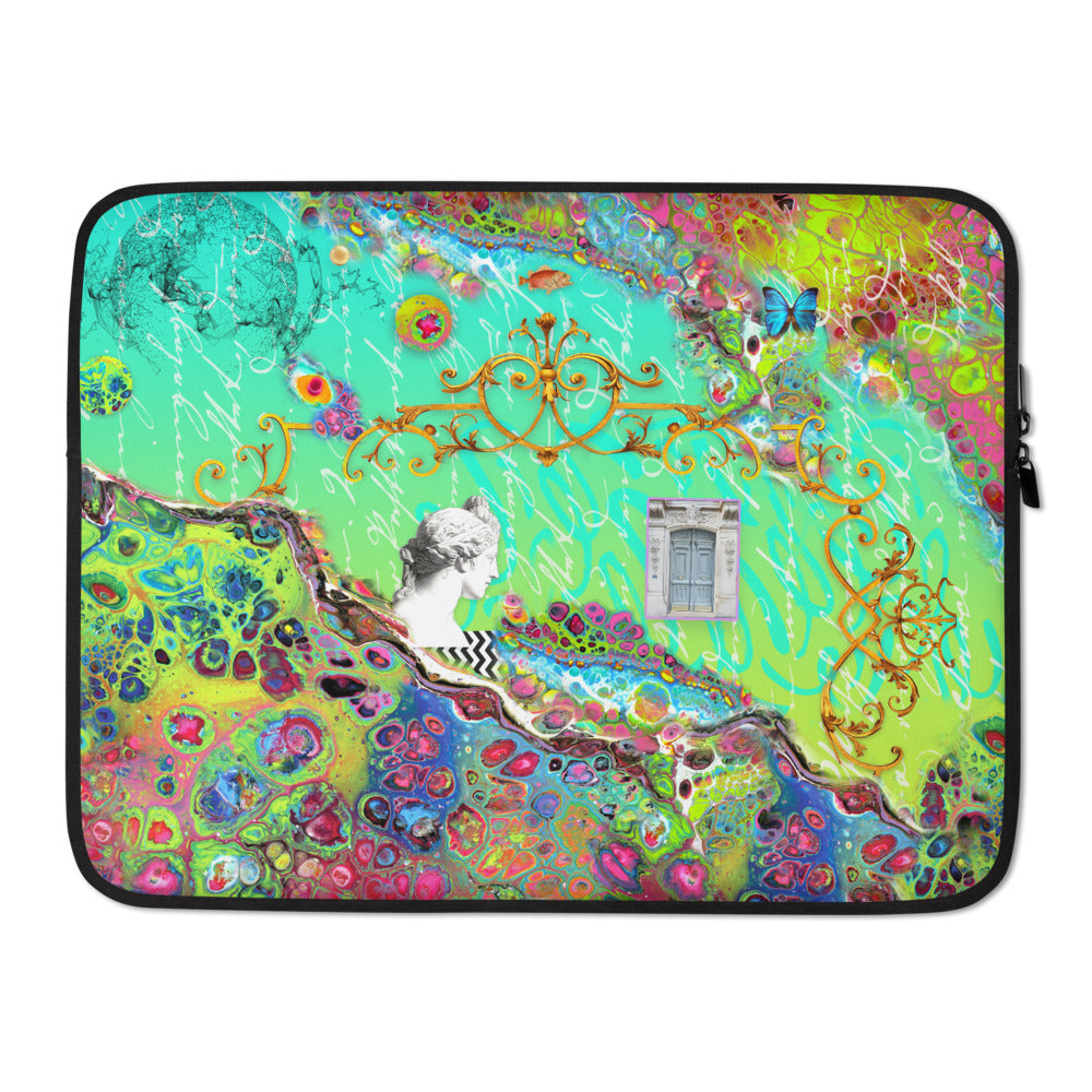 Wild Blue Chinoise Laptop Sleeve