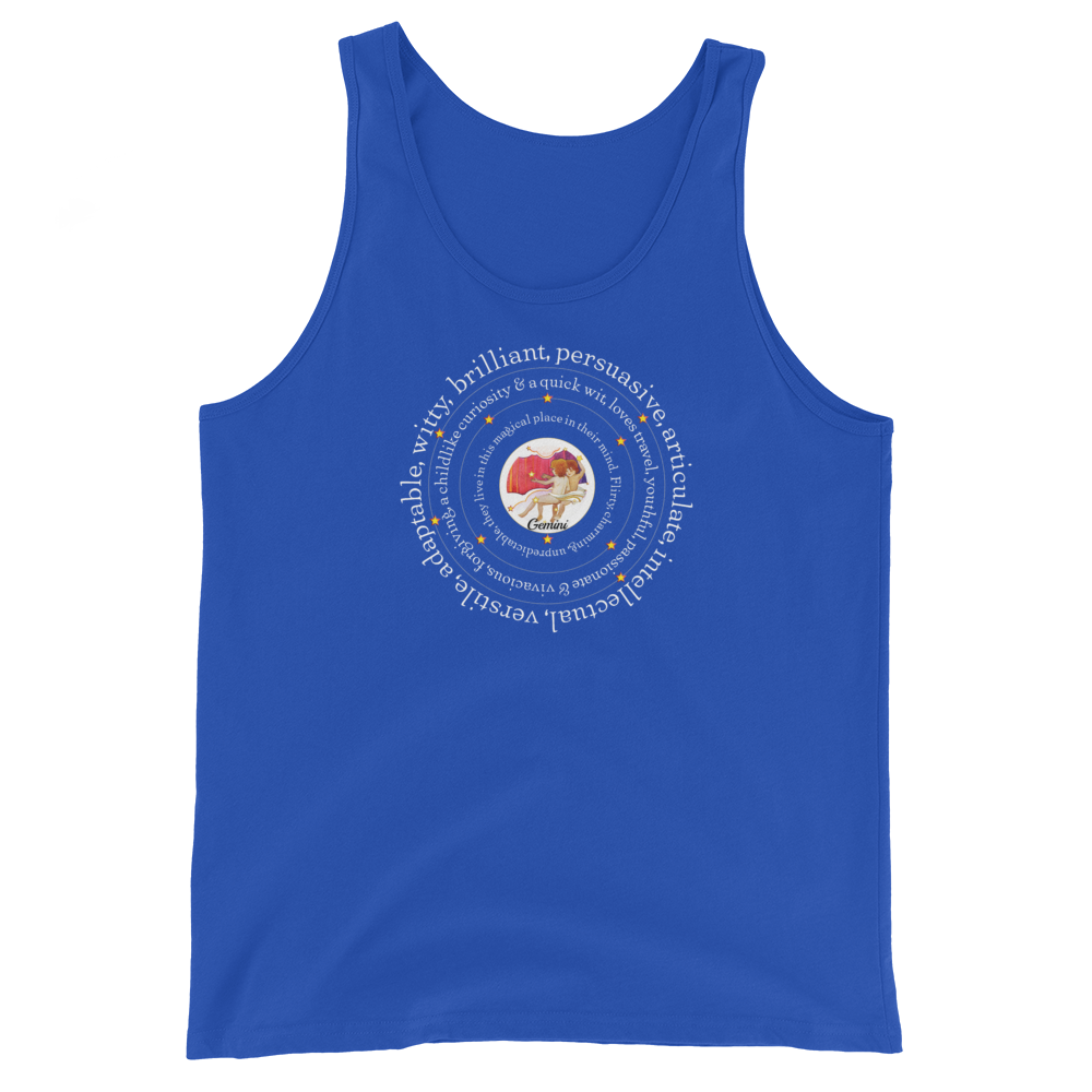 Around Gemini Unisex Tank Top