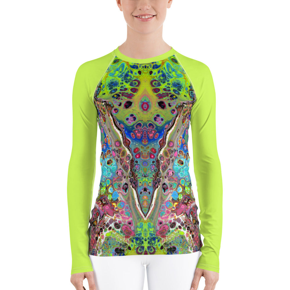 Neon Greensleeves Womens  Rash Guard