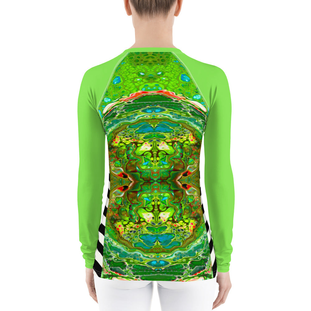 Seafoam Psychout Women's Rash Guard