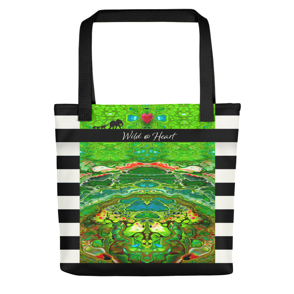 Seafoam Psychout "Wild@Heart" Tote Bag