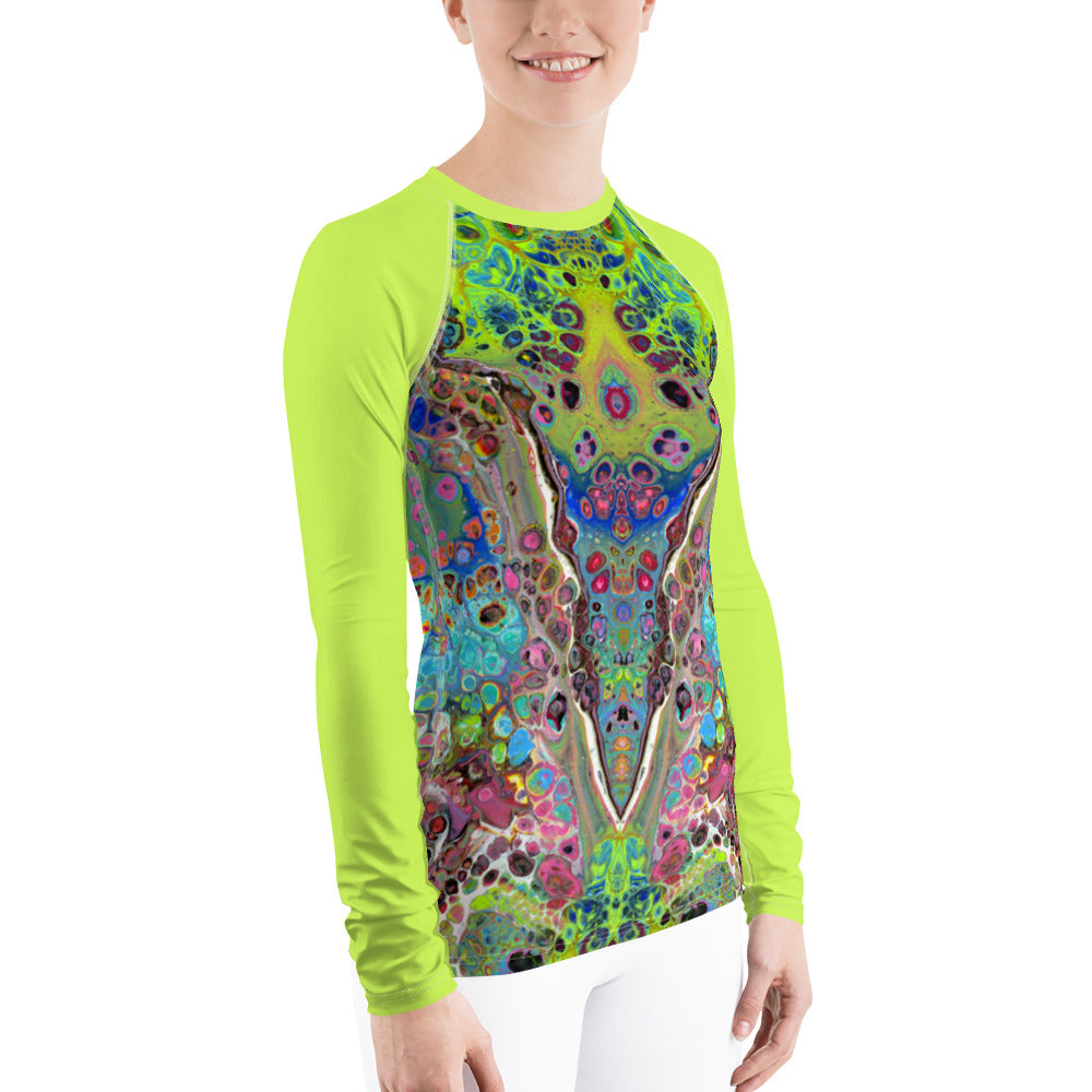 Neon Greensleeves Womens  Rash Guard