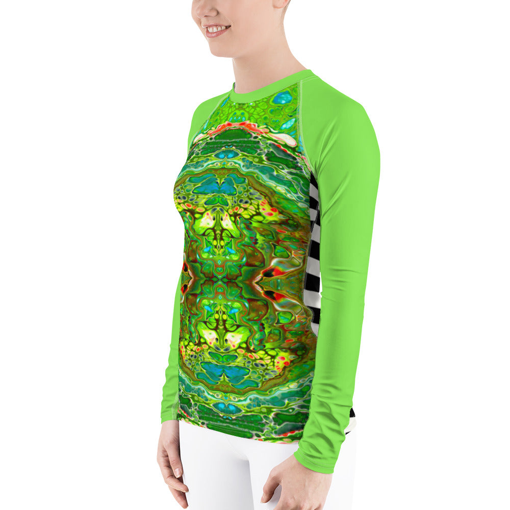 Seafoam Psychout Women's Rash Guard